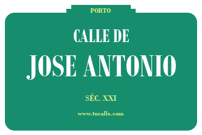 cartel_de_calle-de-Jose Antonio_en_oporto